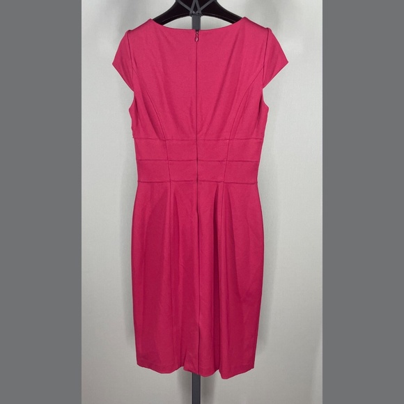 NEW White House Black Market Dress Womens 6 red pencil cocktail sheath classic - Picture 8 of 10